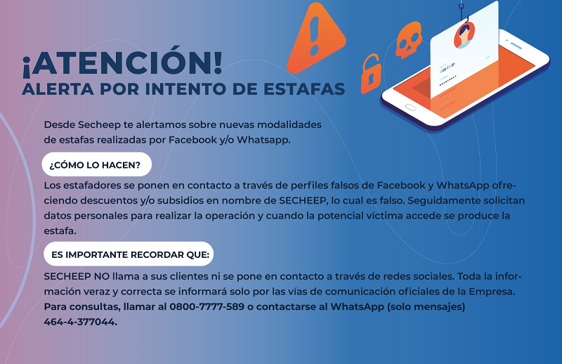 Alerta: nuevos mecanismos de estafas telefónicas y por redes sociales